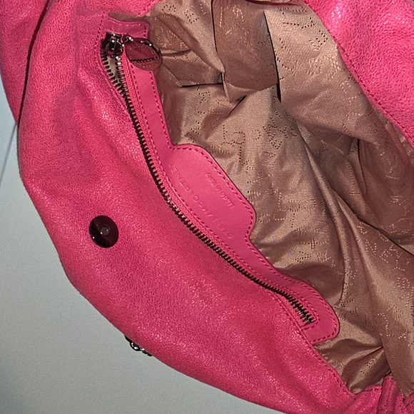 STELLA McCARTNEY  Chain-Trimmed Women's Bag Pink W Silver Chain - Picture 5 of 5